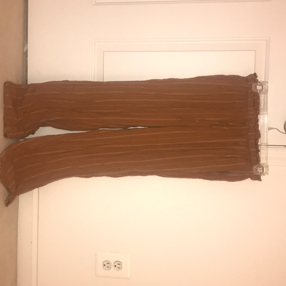 american eagle striped paper bag pants